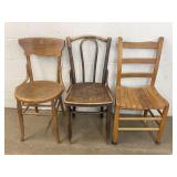 Selection of Vintage Wooden Chairs