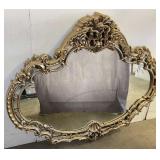 4 FT x 4.5 FT Ornate Gilt Frame Mirror
