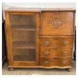 Vintage Secretary Display Cabinet