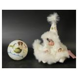 Effanbee Doll & Ne'Qwa Mermaid Glass Ornament