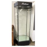 Hudson Lighted Showcase Glass Display Cabinet