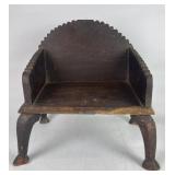 1 FT Wood Carved Childs Chair