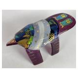 Vintage Artisan Fused Glass Art