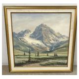 3.5 FT x 3.5 FT Gilt Framed Oil on Canvas