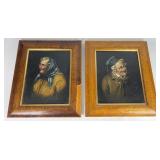 Pair of Framed Oil Painting on Board