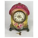 Antique Royal Bonn 'La Cruz' Porcelain Mantel