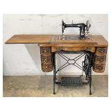 Minnesota Sewing Machine in Cabinet w/ Cast Iron
