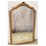 Wood Framed Beveled Mirror