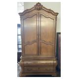 7 FT Century Armoire w/ Upper Compartments & 6