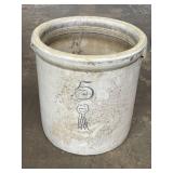 Blue Ribbon Brand #5 Stoneware Crock