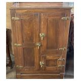 19th Century Wood Ice Box