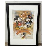3 FT x 2 FT Joadoor Disney Mickey Mouse - Signed