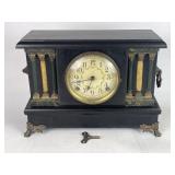 Antique Wood Ingraham Mantel Clock