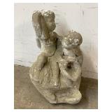 1 FT Concrete Boys Fountain Topper