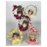 Marie Osmond Head Bust Ornaments