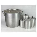 Aluminum Stock Pot & Canisters