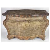 1.5 FT Wicker Storage Trunk w/ Removable Top