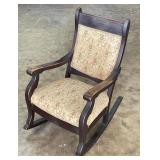 Vintage Upholstered Rocking Chair