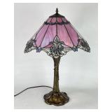 Tiffany Style Stained & Textured Shade Lamp