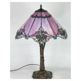 Tiffany Style Stained & Textured Shade Lamp