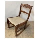 Carved Wood Rocker