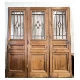 Late 19th Century 3 Panel French Door Room Divider