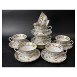 Bavaria 'Empress' Dresden Flowers Coffee Set