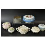 Assortment of Vintage Trinket Boxes & More