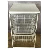 CM Metal Wire Storage Cart