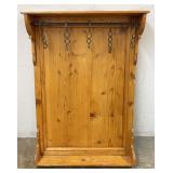 Knotty Pine Wood Kitchen Rack