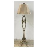 French Forged Iron Floor Lamp