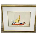 Disney Framed Limited Serigraph 'No Sail' with