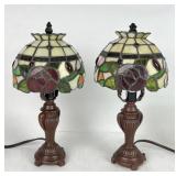Tiffany Style Stained Shade Lamps