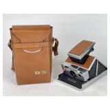 Polaroid SX-70 Camera with Leather Case