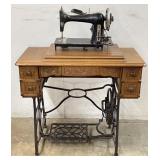 Vintage Mamco Sewing Machine in Cabinet w/ Cast