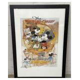 3 FT x 2 FT Joadoor Disney Mickey Mouse - Signed