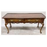 Two Drawer Wooden Console Table
