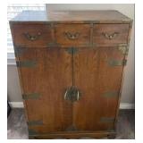 Vintage Tansu Style Cabinet