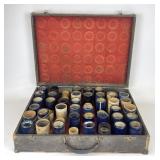 Vintage Cylinder Records in Case