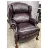 Leather Armchair W/ Nail Head Trim