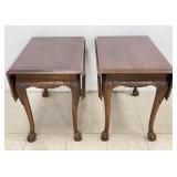 Wooden Drop Leaf Side Tables
