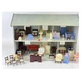 Vintage Rosewood Manor Tin Dollhouse