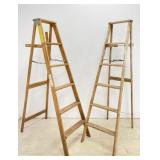 Pair of Wooden Ladders - Keller & More