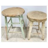 Primitive Style Wooden Stools