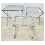 Nesting Tables w/ Glass Tops