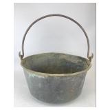 Metal Bucket w/ Cast Iron Handle