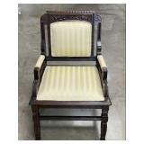 Victorian Parlor Style Wooden Armchair