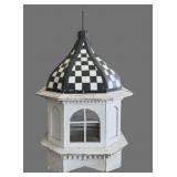 6 FT Wood & Painted Metal Cupola