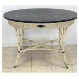 Vintage Wicker Parlor Table