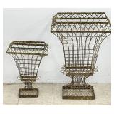 Decorative French Wire Urn Planters